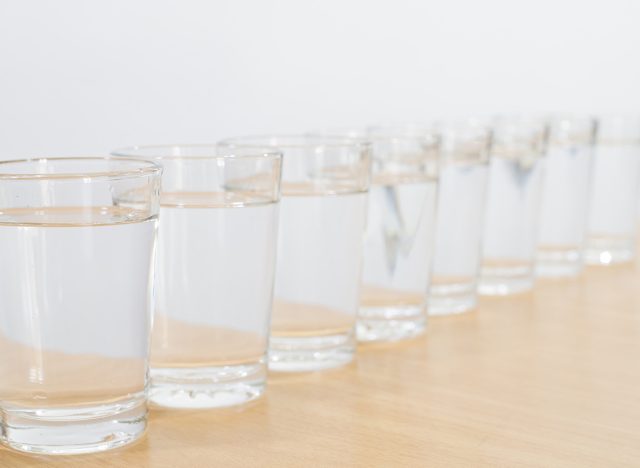 Eight glasses of water a day