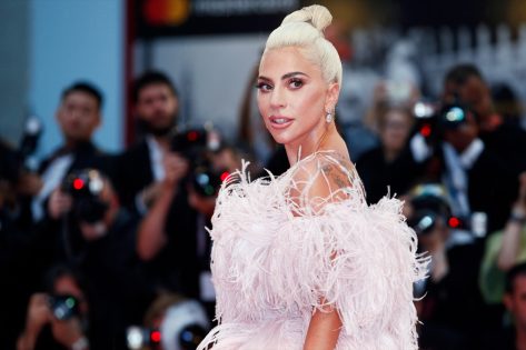 VENICE, ITALY - AUGUST 31: Lady Gaga attends the premiere of the movie 'A Star Is Born' during the 75th Venice Film Festival on August 31, 2018 in Venice, Italy.