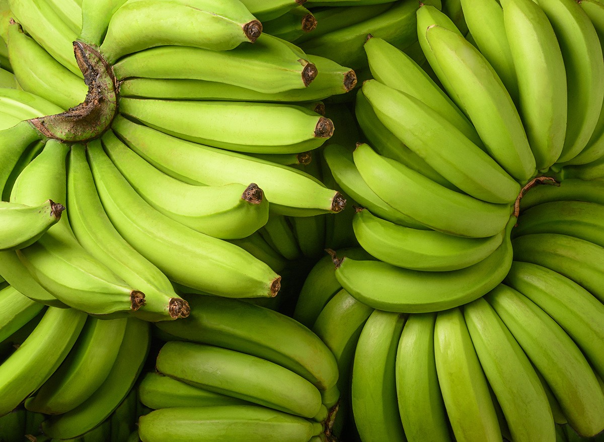Fresh,Unripe,Banana,,Tropical,Fruit,Green,