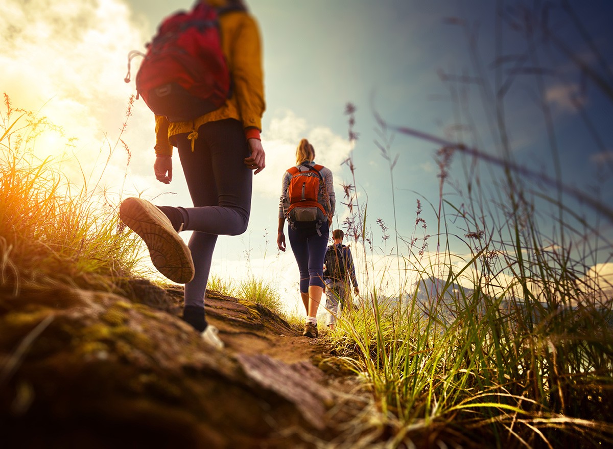 Hikers,Walking,Mountains, outdoors, outside, rural, walking, exercise