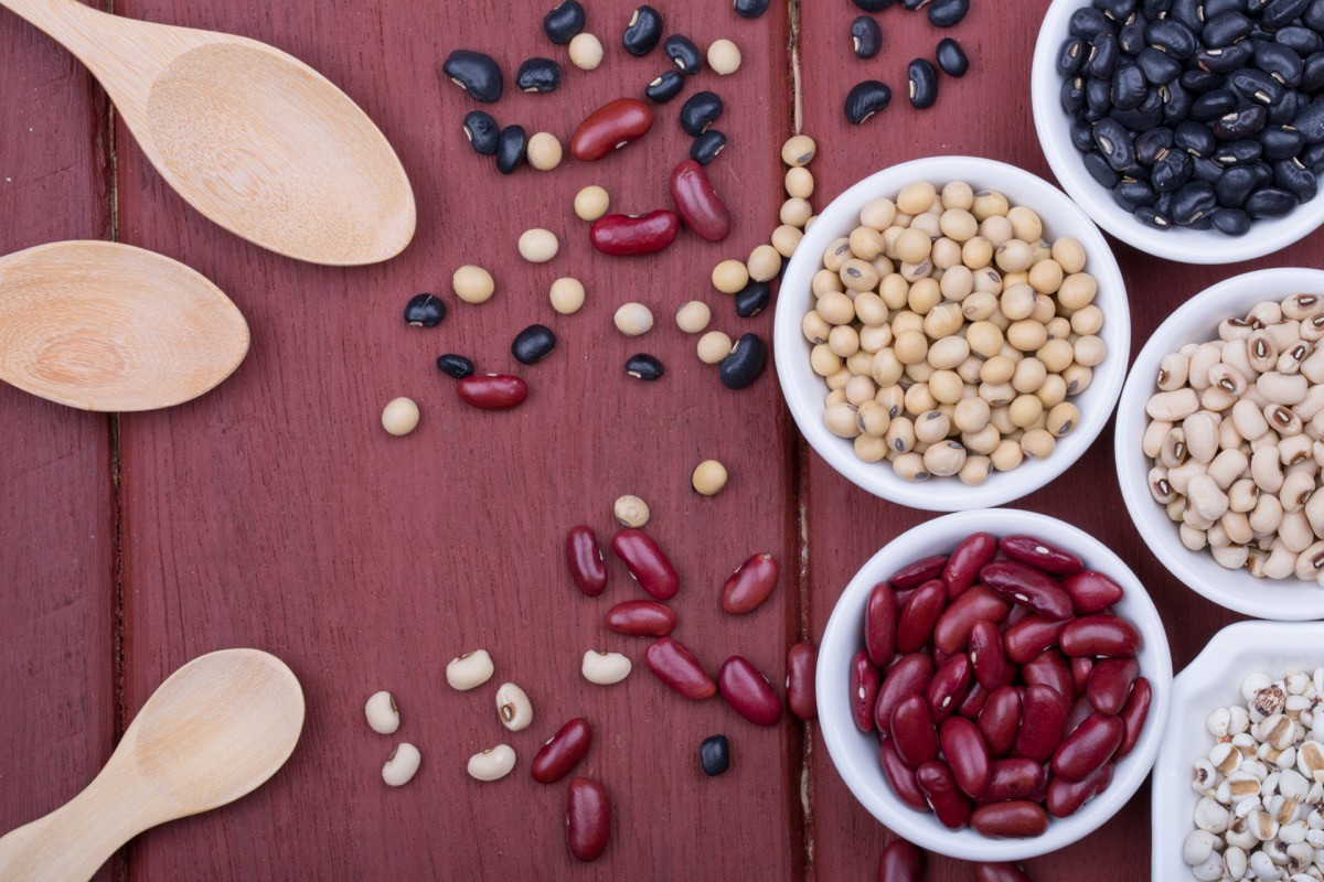 Soy,Beans,,Red,Beans,,Black,Beans,,And,Navy,Bean,On