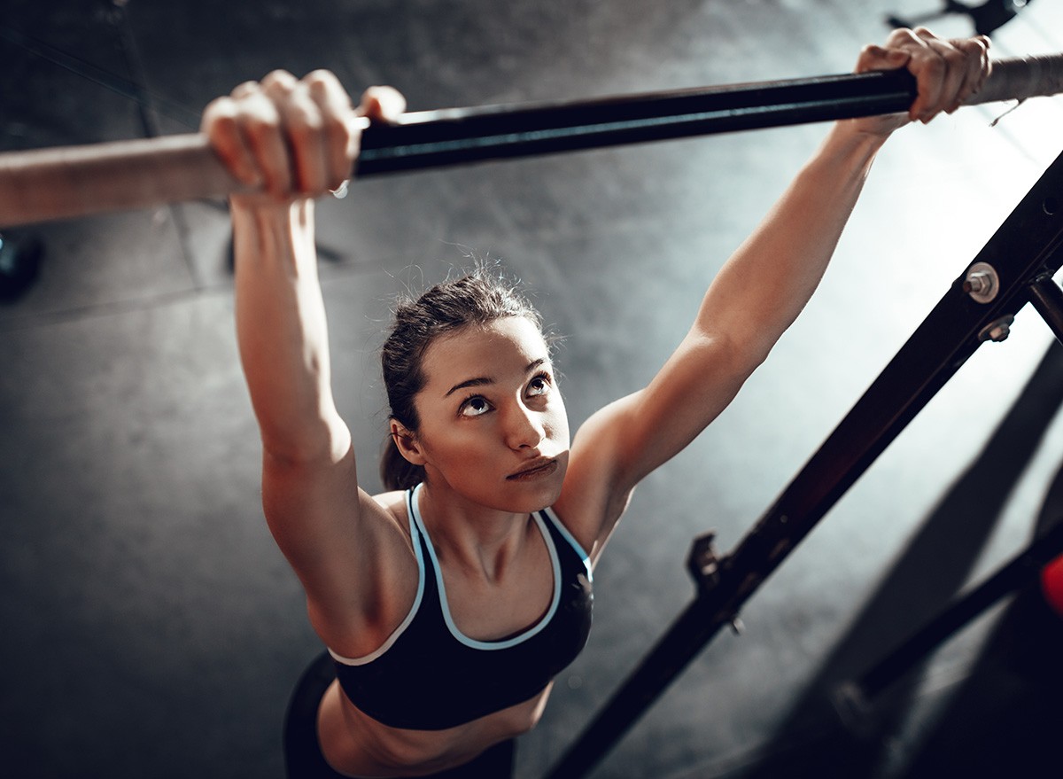 ,,Muscular,Girl,,Pull,ups,Exercise,Gym,fitness,exercise