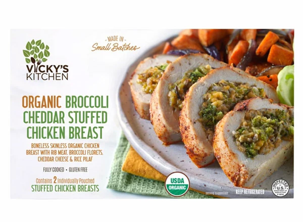 Organic Broccoli Chicken Cheddar Stuffed Breast