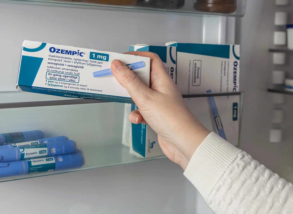 Ozempic Insulin injection pen or insulin cartridge pen for diabetics. Medical equipment for diabetes parients. Copenhagen, Denmark - December 15, 2023.